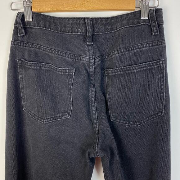 Superdown Black Distressed High Waisted Straight Jeans Size 27 - Picture 6 of 10